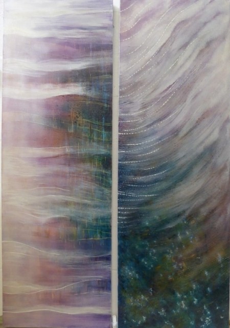 Accumulation Evaporation 105 x150 cms $1500 pair